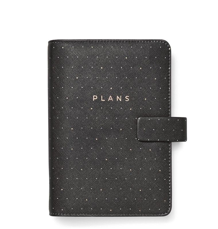 Filofax Kroužkový diář 2027 Moonlight černá osobní