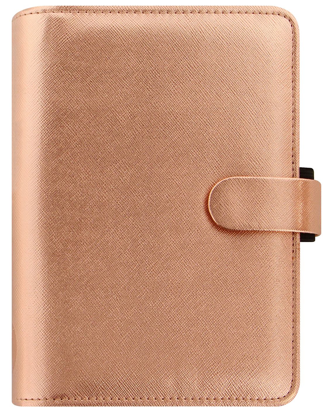 Filofax Kroužkový diář 2027 Saffiano Metallic osobní - Rose Gold