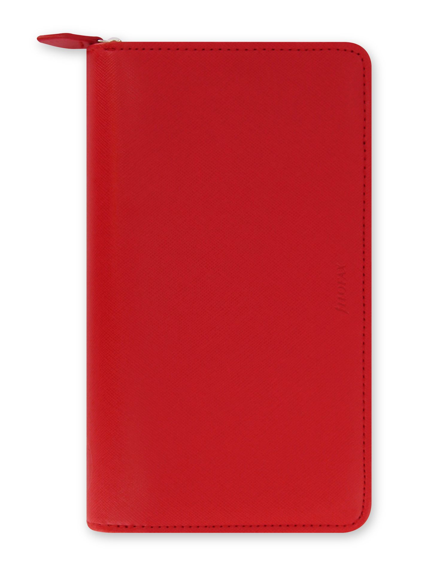 Filofax Kroužkový diář 2027 Saffiano osobní compact zip - červený