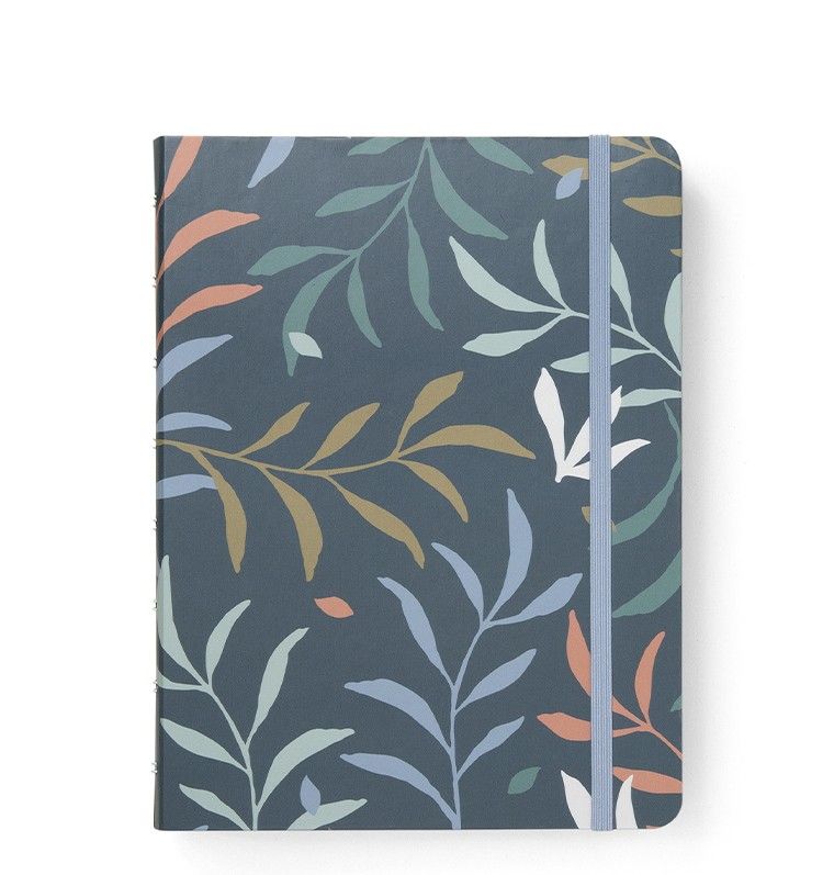 Zápisník Filofax Notebook Botanical A5 modrý