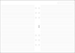 Obrázek produktu: Filofax Poznámkový papír linkovaný pro diář A5