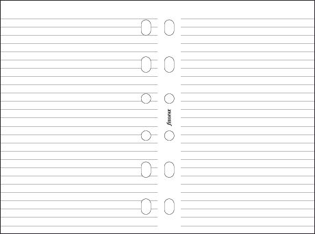 Filofax Poznámkový papír linkovaný pro kapesní diář