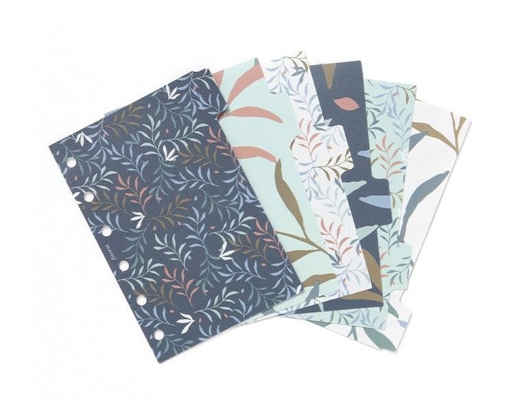 Filofax Rozřazovače pro diář a clipbook Botanical, 6 záložek, kapesní