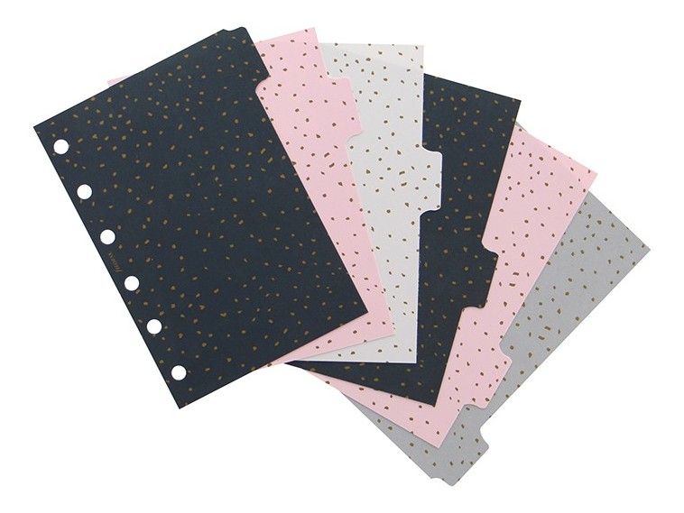 Rozřazovač Confetti 6 záložek náplň kapesních diářů Filofax