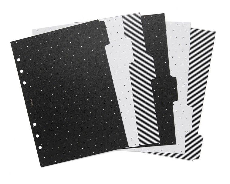 Rozřazovač Moonlight 6 záložek náplň A5 diářů Filofax