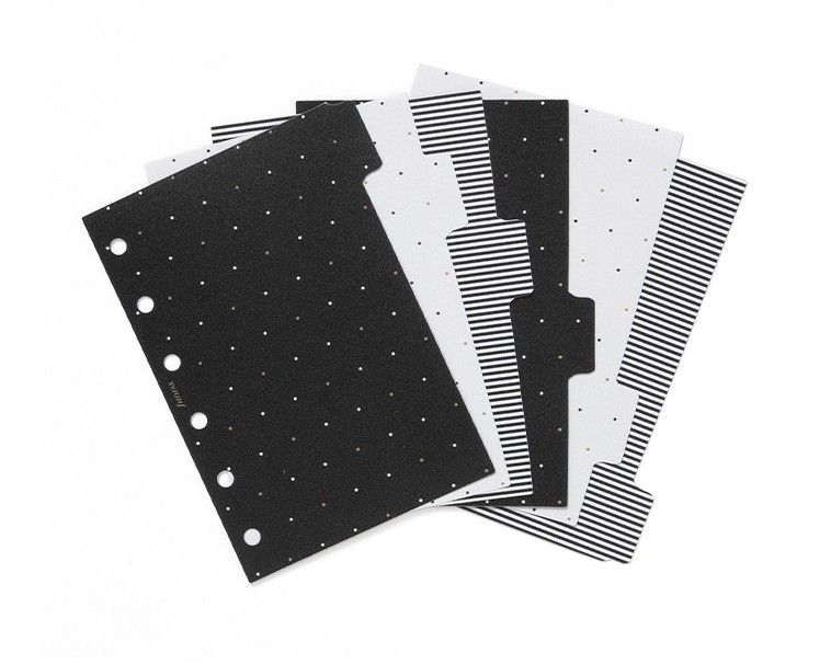 Filofax Rozřazovače pro diář a clipbook Moonlight, 6 záložek, kapesní