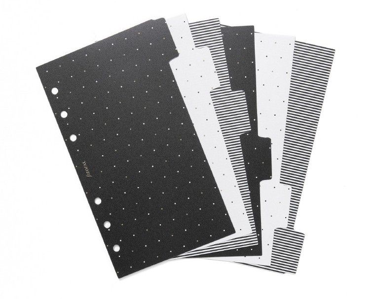 Rozřazovač Moonlight 6 záložek náplň osobních A6 diářů Filofax