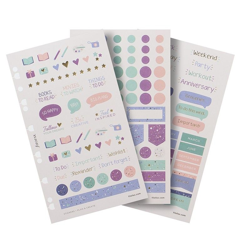 Samolepky Expressions náplň osobních/A5 diářů Filofax