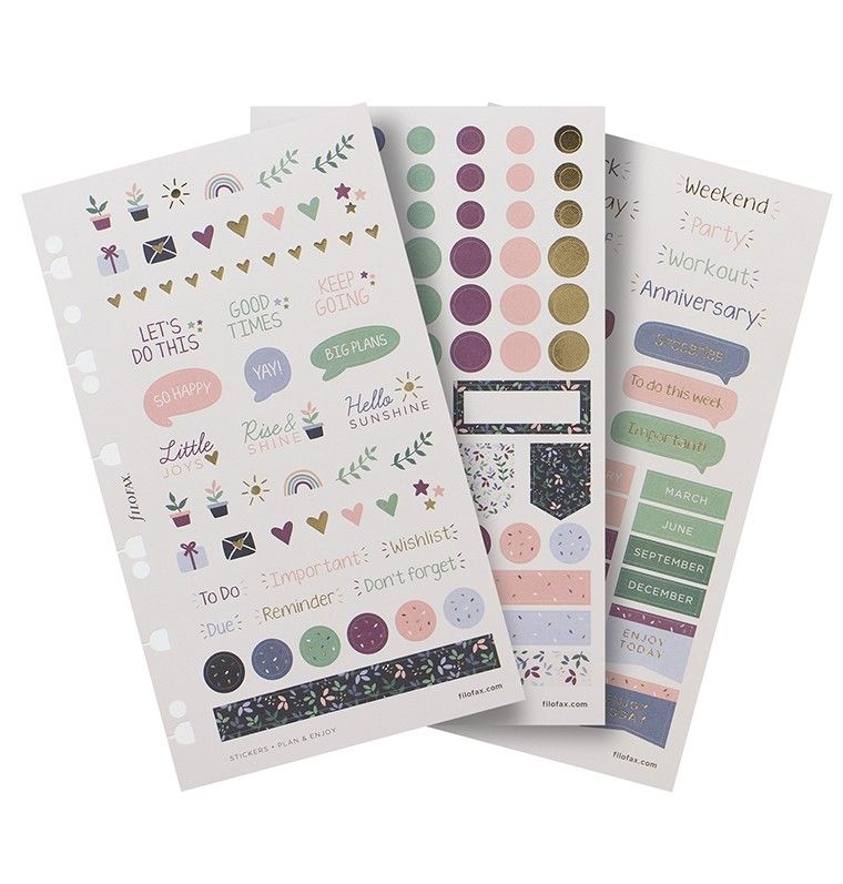 Filofax Samolepky Garden, 3 × 2 listy