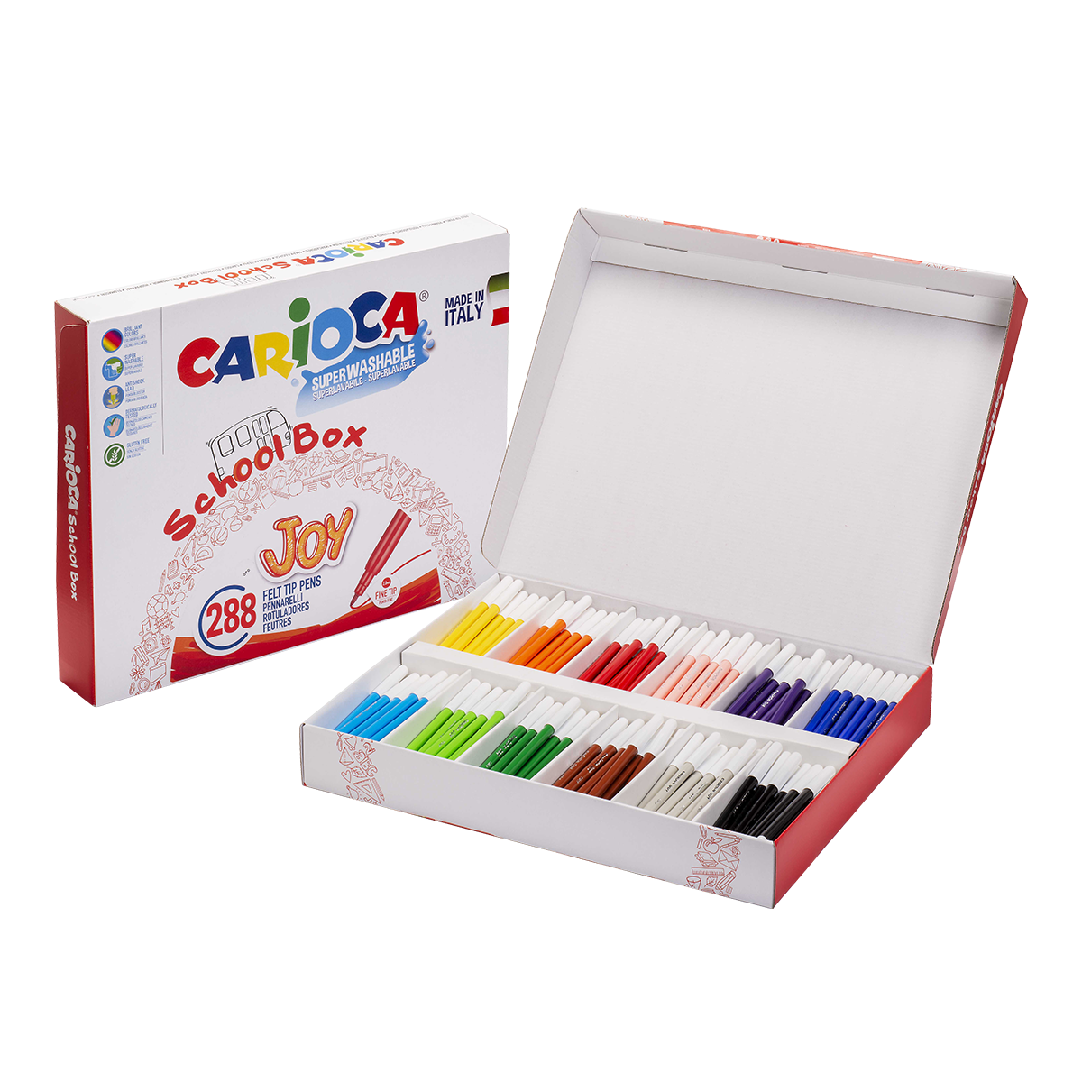 Fixy Carioca Joy školní balení - papírový box 288 ks