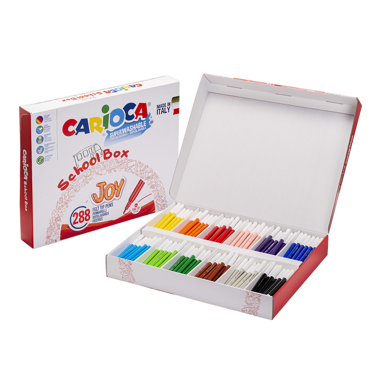 Fixy Carioca Joy školní balení - papírový box 288 ks