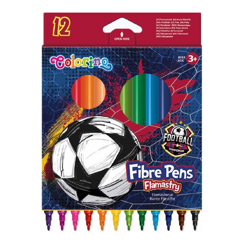 Obrázek produktu: Fixy Colorino 12 barev - Fotbal