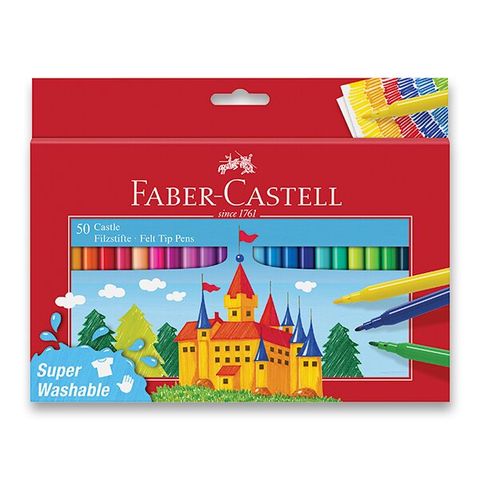 Obrázek produktu: Fixy dětské Faber-Castell - 50 barev