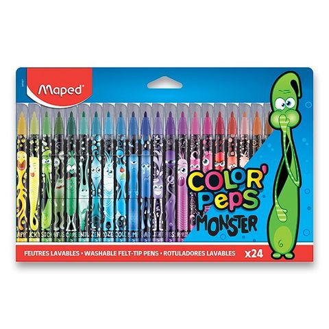 Obrázek produktu: Fixy dětské MAPED Color'Peps Monster - 24 barev