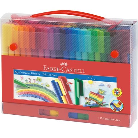 Obrázek produktu: Fixy Faber-Castell - Connector v dárkovém balení, 60 ks