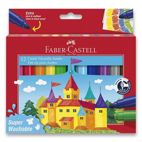 Obrázek produktu: Fixy Faber-Castell JUMBO - 12 barev