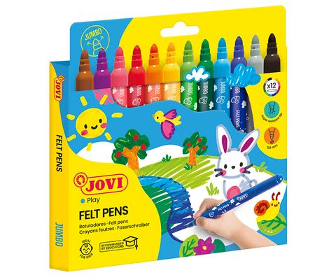 Obrázek produktu: Fixy JOVI - silné MAXI 12 ks vypratelné