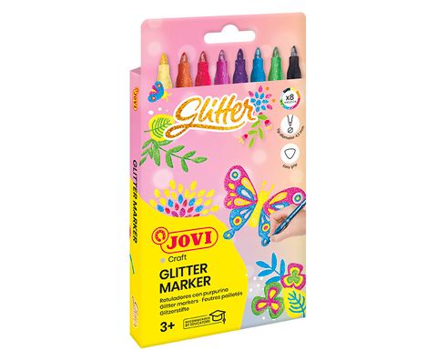 Obrázek produktu: Fixy JOVI tenké - glitrové, 8 ks