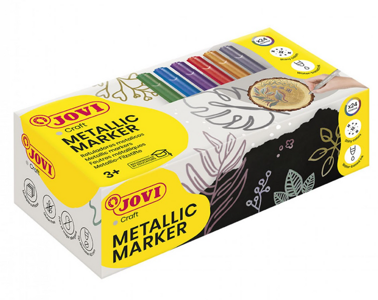 Fixy JOVIDECOR metalic 24 ks - barevné