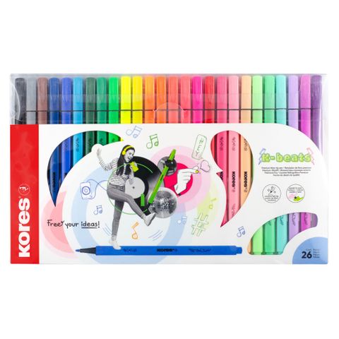 Obrázek produktu: Fixy Kores K-Beat - 26 barev