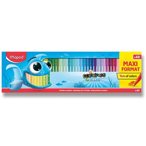 Obrázek produktu: Fixy Maped Color'Peps Ocean - 48 barev