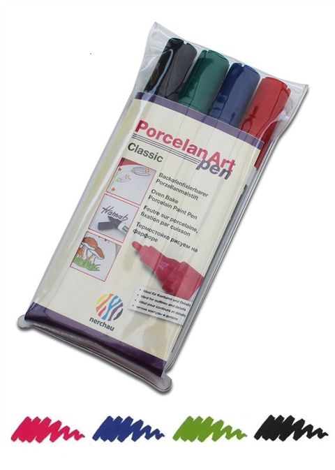 Obrázek produktu: Fixy na porcelán Nerchau - sada Standard
