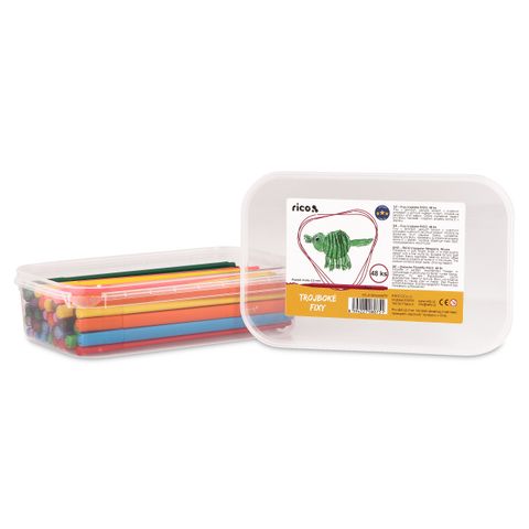 Obrázek produktu: Fixy trojboké RICO, hrot 2,5 mm, sada 48 ks (4 x 12 barev), PP etue