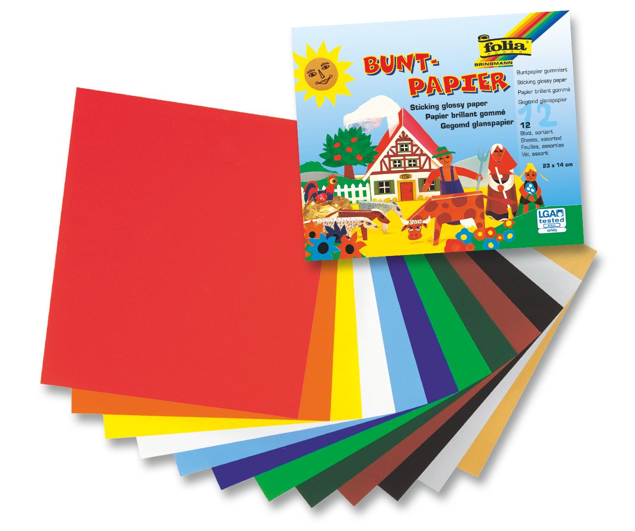 Folia blok s pogumovanými papíry 14 × 20 cm