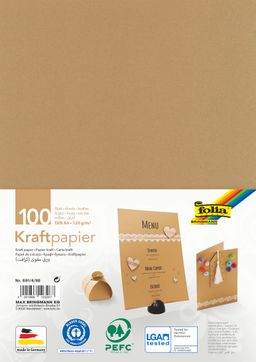 Obrázek produktu: Folia Kraftový papír 120 g/m2 - 100 listů