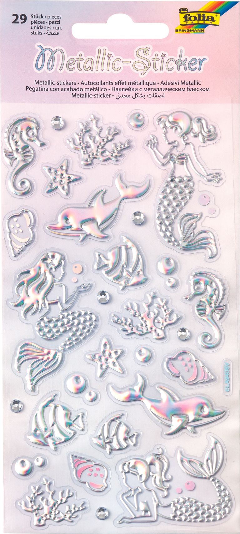 Folia metalické samolepky - mořská tématika