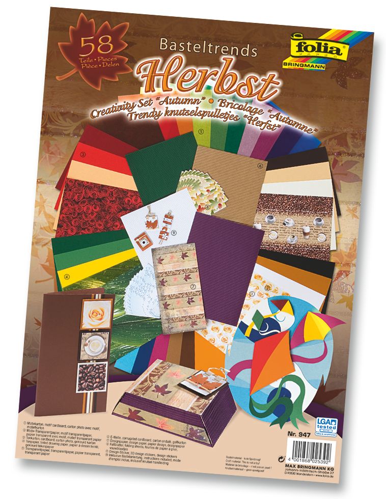 Folia Podzimní papírová sada - 58 dílů