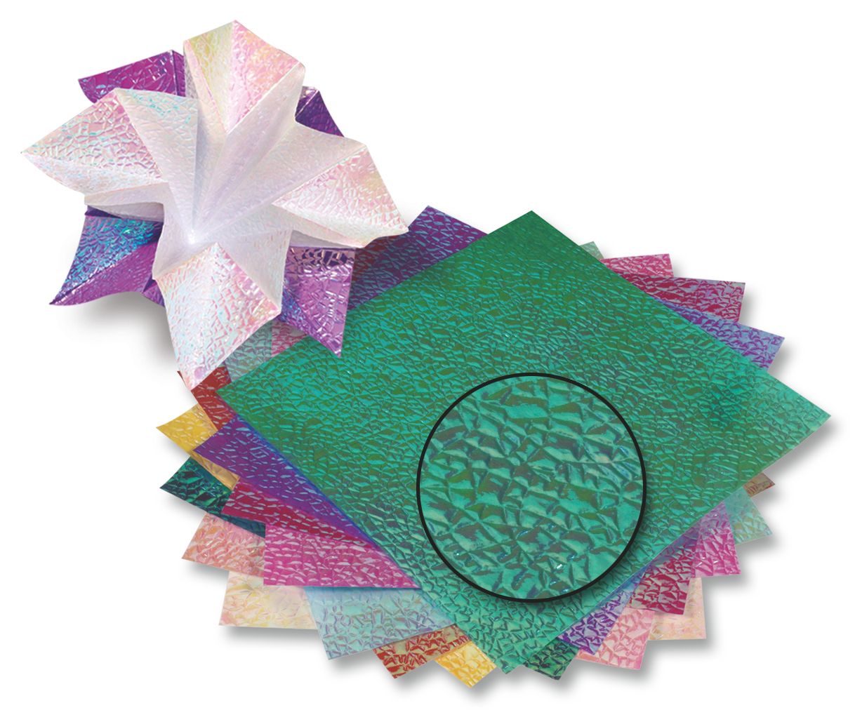 Folia texturovaný papír 14 × 14 cm