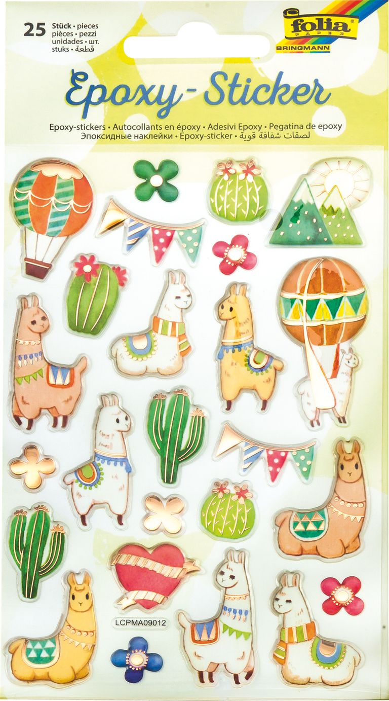 Folia vypouklé samolepky - lamy