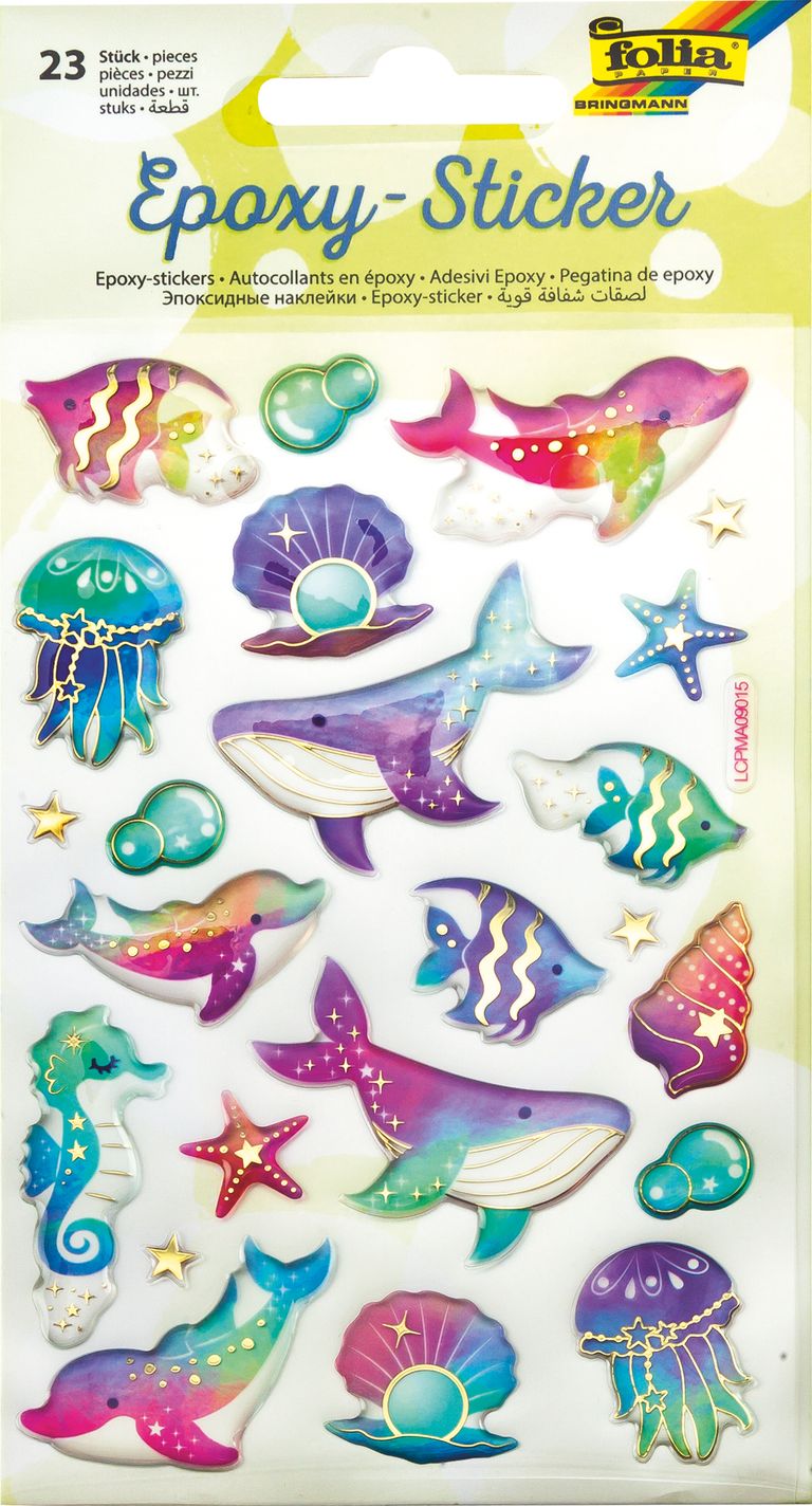 Folia vypouklé samolepky - podmořský svět