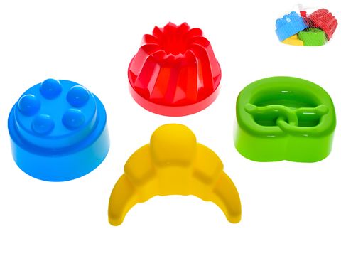 Obrázek produktu: Formičky na písek bábovky 10 - 12 cm, 4 ks