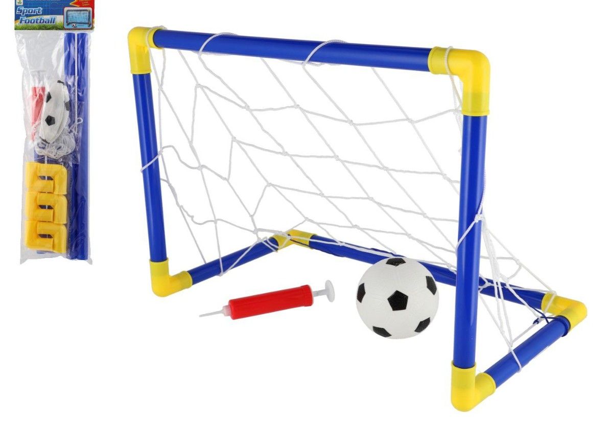 Fotbalová branka plast 44 x 31 cm s míčkem a pumpičkou