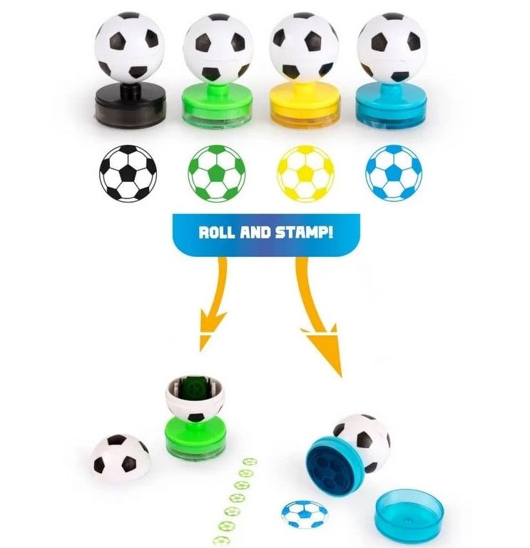 Fotbalové razítko 2 v 1, mix barev