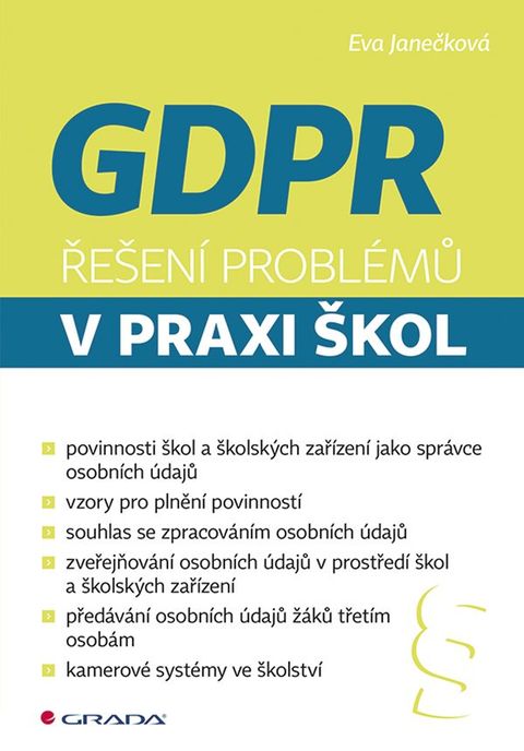 Obrázek produktu: GDPR - Řešení problémů v praxi škol