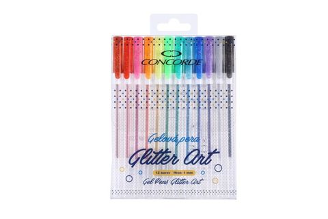 Obrázek produktu: Gelové pero CONCORDE Glitter Art - sada 12 barev