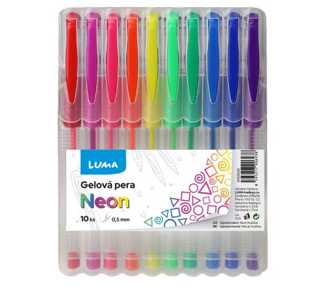 Obrázek produktu: Gelové pero LUMA - sada 10 barev NEON