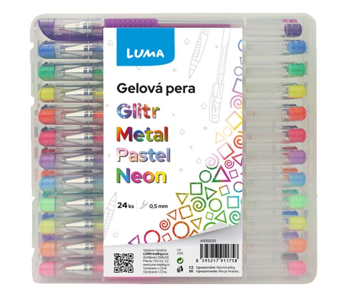 Gelové pero 24 barev LUMA LUMA trading s.r.o.