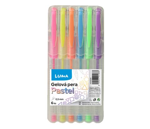 Obrázek produktu: Gelové pero LUMA - sada 6 barev PASTEL