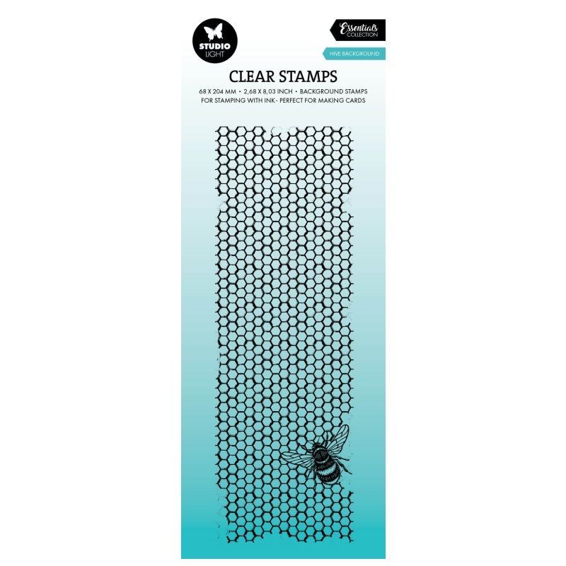 Gelové razítko Studio Light 6,8 × 20,4 cm - Včelí plástev