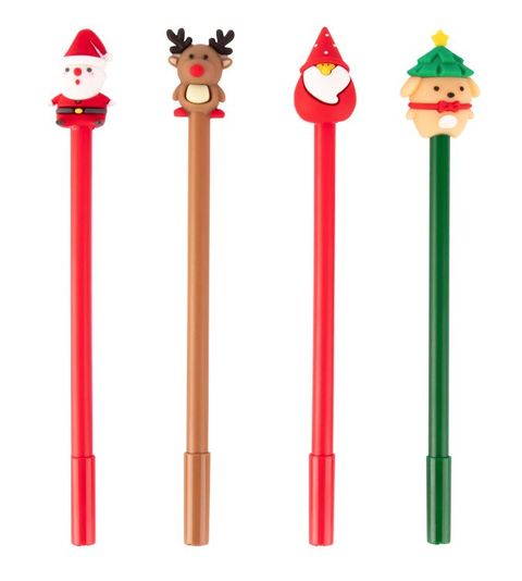 Obrázek produktu: Gelový roller APLI 0,5 mm Christmas - mix 4 vánočních motivů