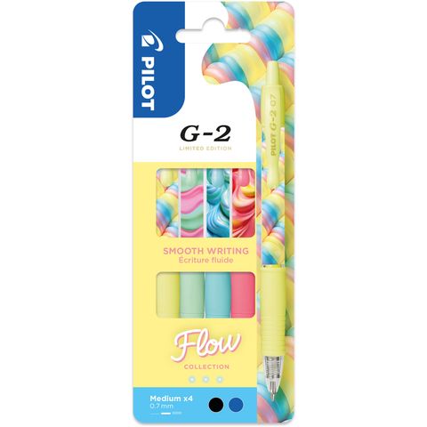 Obrázek produktu: Gelový roller Pilot G-2 Flow 0,7 mm - sada 4 barev