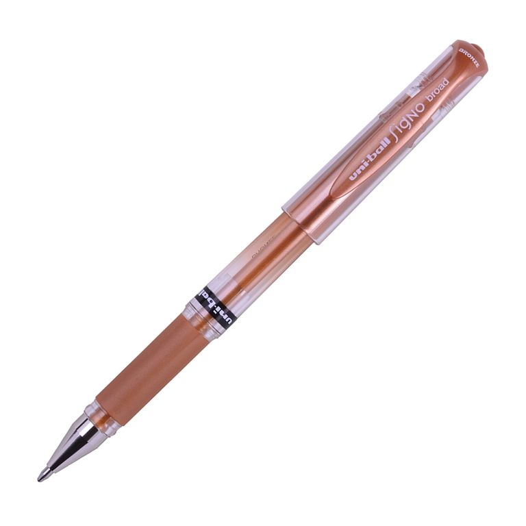 Gelový roller UNI Signo Broad 1 mm - metalický bronzový