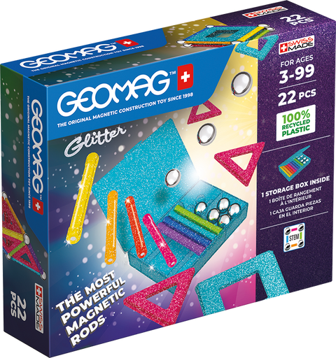 Obrázek produktu: Geomag Glitter Recycled 22 ks