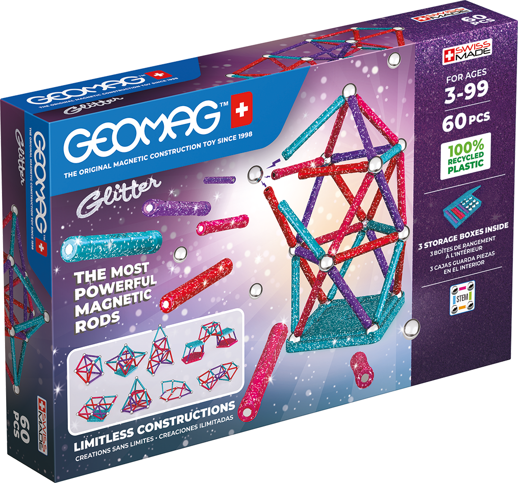 Geomag Glitter Recycled 60 ks