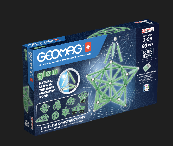 Levně Geomag Glow Recycled 93 ks