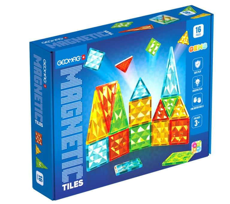 Geomag Gems 16 magnetických dlaždic